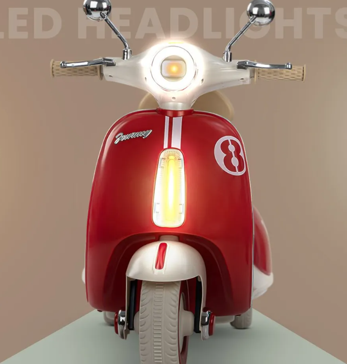 Vintage Vespa Electric Scooty with Light & Music Age 1-3 years
