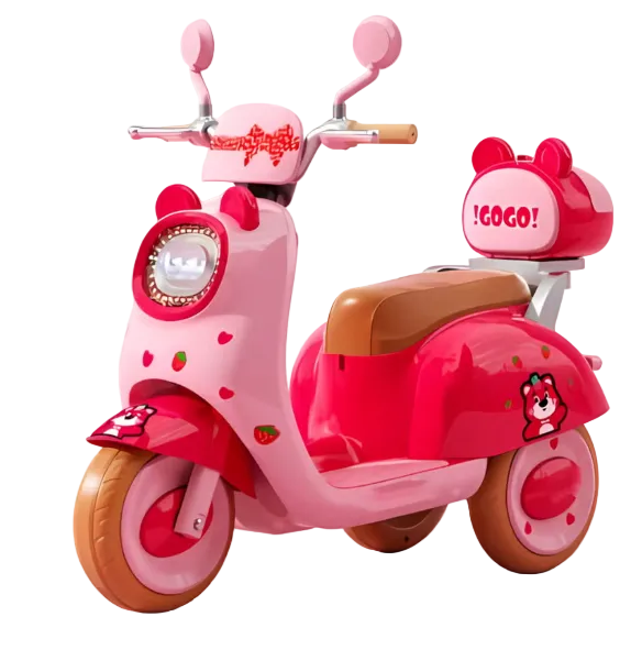 Kids Ride-on Cute Pet Style Electric Motorcycle - Tricycle with Music and Lights Age 3-6