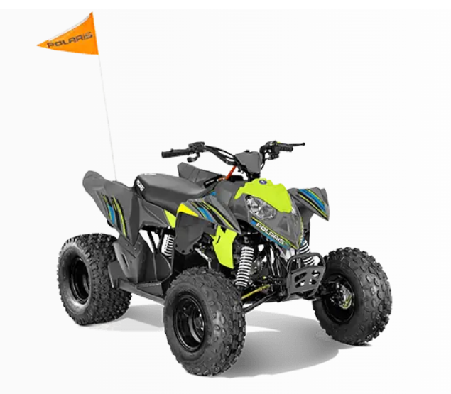Polaris OUTLAW 110 EFI Off-Road 2023, Automatic,Youths Gas ATV Age 10+ Colour Lime