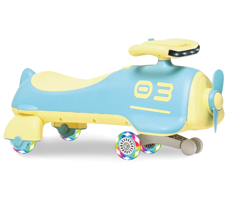 Ziggy Swing Car with Aircraft Propeller-junior Pilot