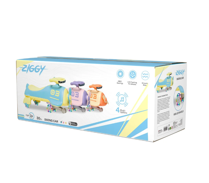 Ziggy Swing Car with Aircraft Propeller-junior Pilot