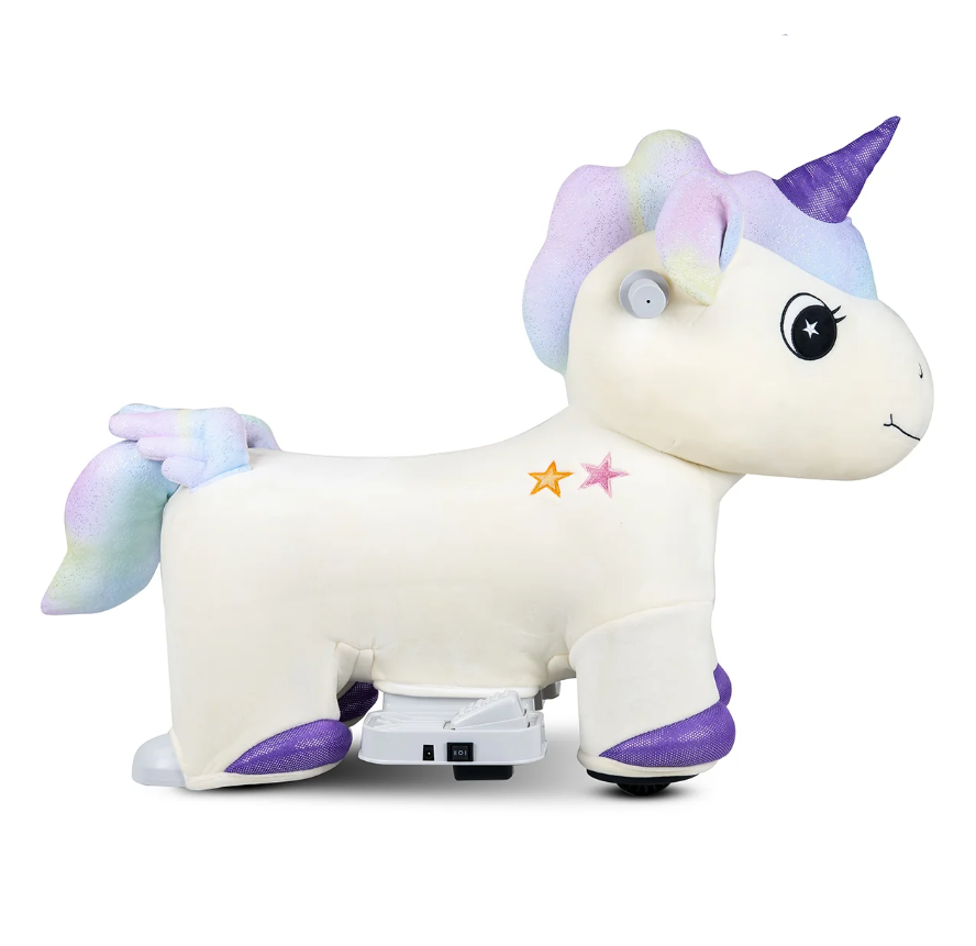 Spartan Unicorn 6V Plush Electric Ride On Age 3+