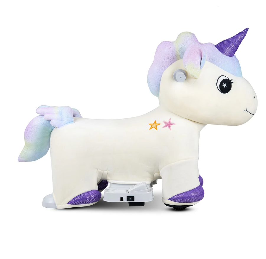 Spartan Unicorn 6V Plush Electric Ride On Age 3+