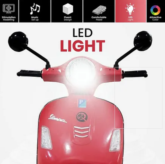 Kids Vespa Stylish Electric Bike - kids Toy Gift