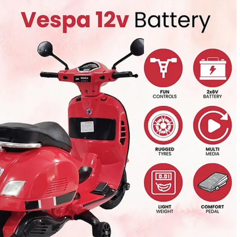 Kids Vespa Stylish Electric Bike - kids Toy Gift