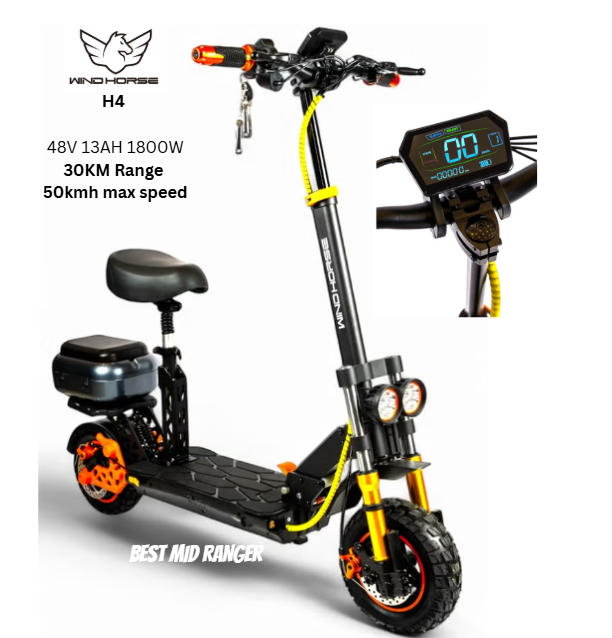 Wind Horse H4 Electric Scooter 48V 13Ah 1800W