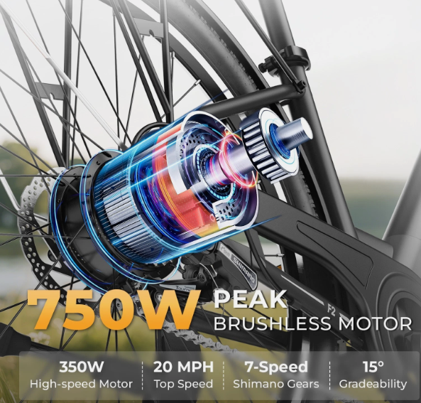 2025 New Windhorse F2 Urban Commuter E Bike 36V 13Ah 350W