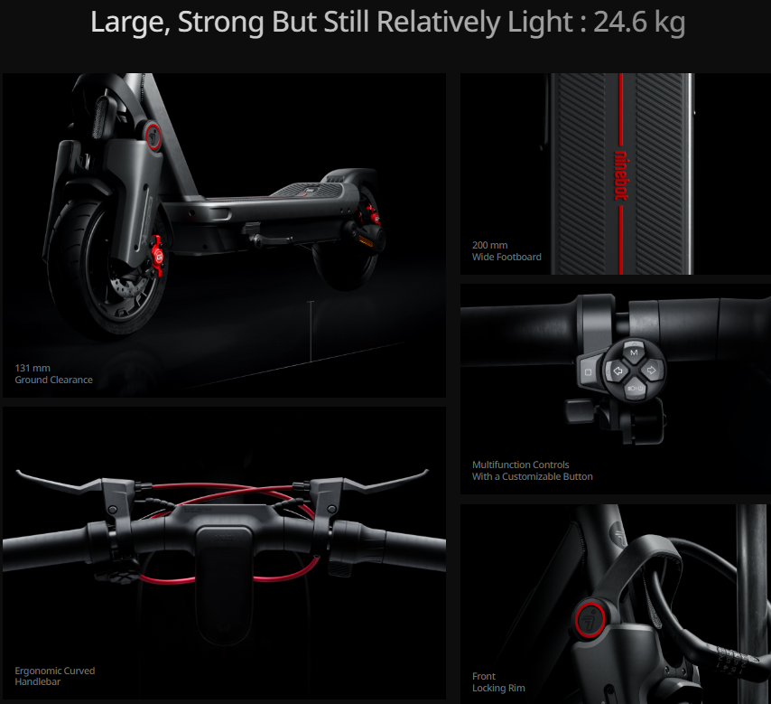 Ninebot MAX G3 Electric Scooter Segway 3rd Gen 2025 New 45kmh Max Speed