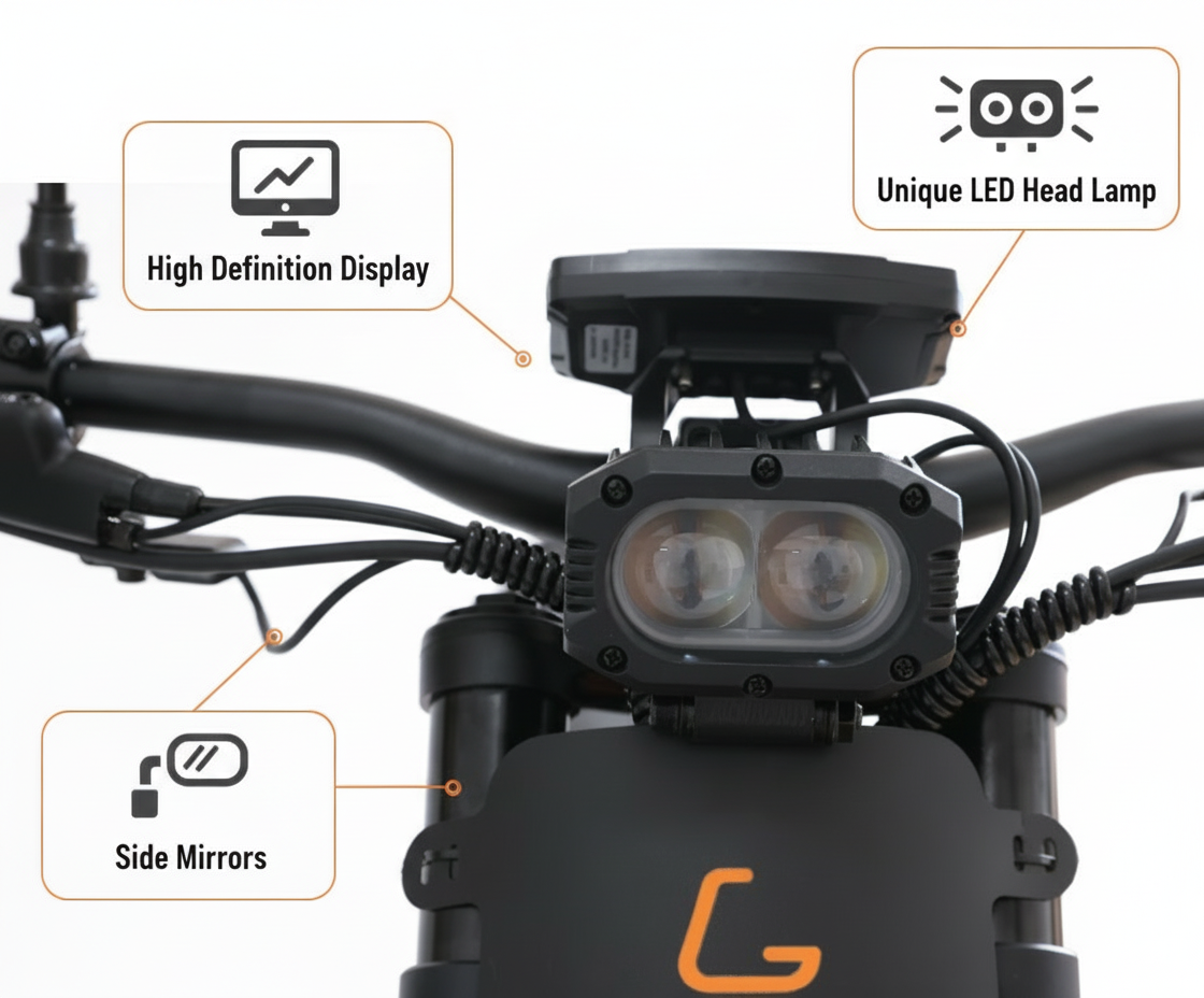 New 2026 Kugoo Wish 04 Electric Bike 60V 36Ah 3700W