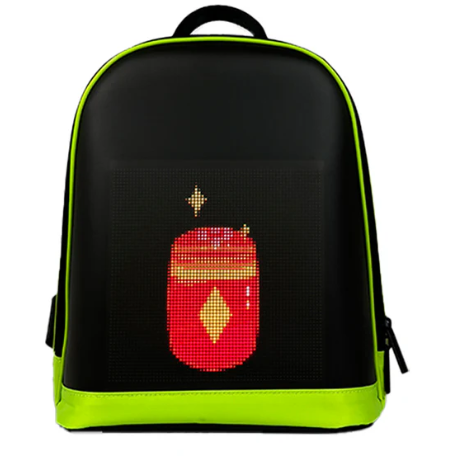LED display backpack R1 motorcycle backpack with customizable programmable smart light-up digital display