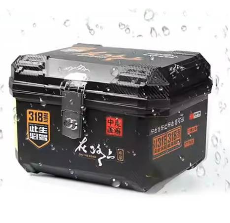 45L Universal Motorcycle Rear Storage Box – Hard Shell Tail Luggage