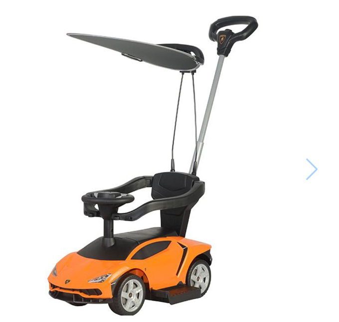 3-in-1 Licensed Lamborghini Push Ride-On Car for Kids Age 1-3 years