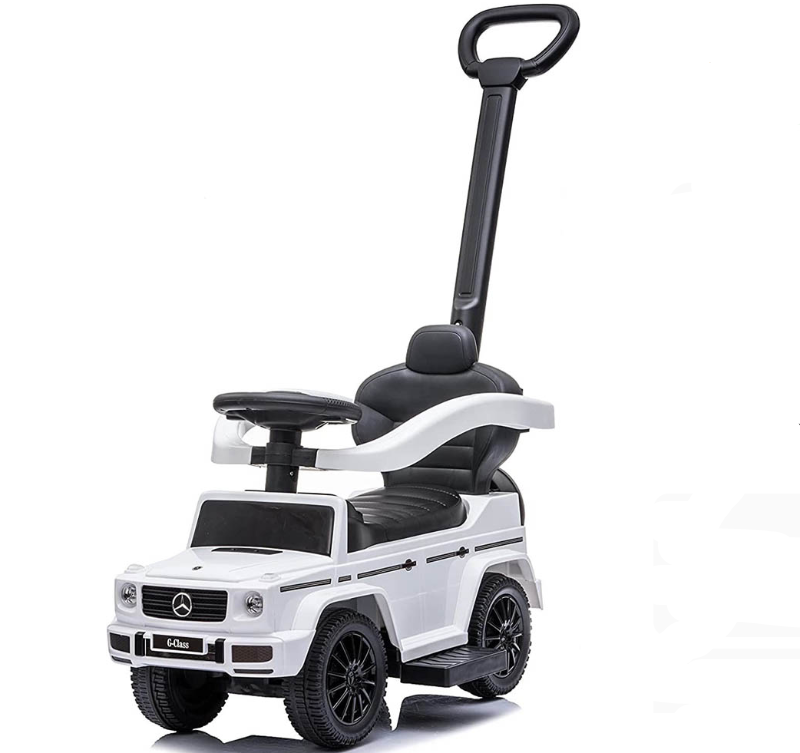 Mercedes G-Wagon 3-in-1 Push Ride-On Car (18 Months+) – White