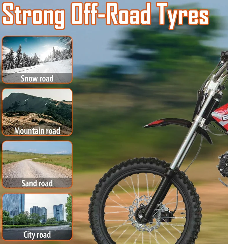 Kids Gas Dirt Bike AT-2 110CC Age 8-16 Years