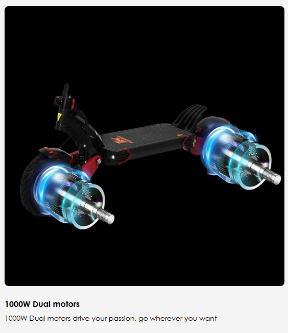 KUGOO KIRIN G1 Electric Scooter 2000W Dual Motor 65km max speed 65Km Range