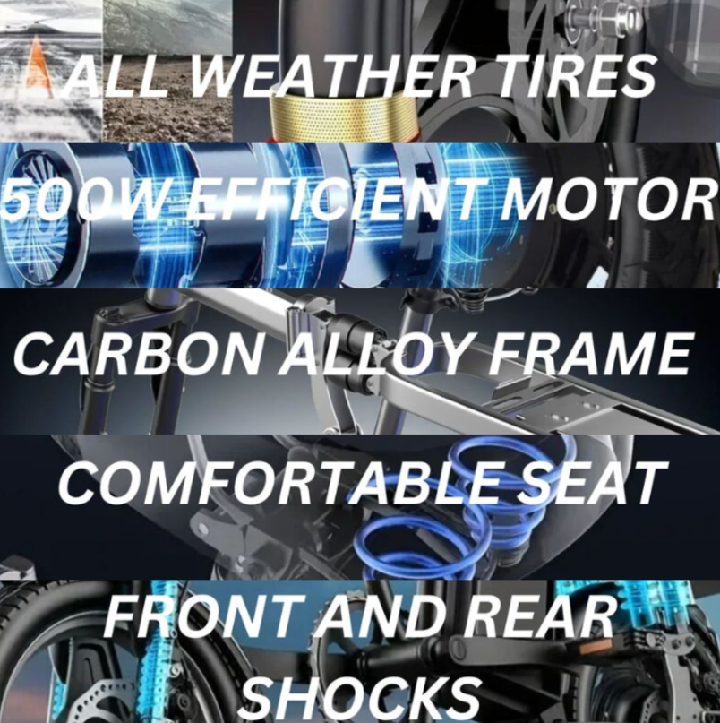 Kugoo T27 Foldable City Electric Bike with Removable Battery