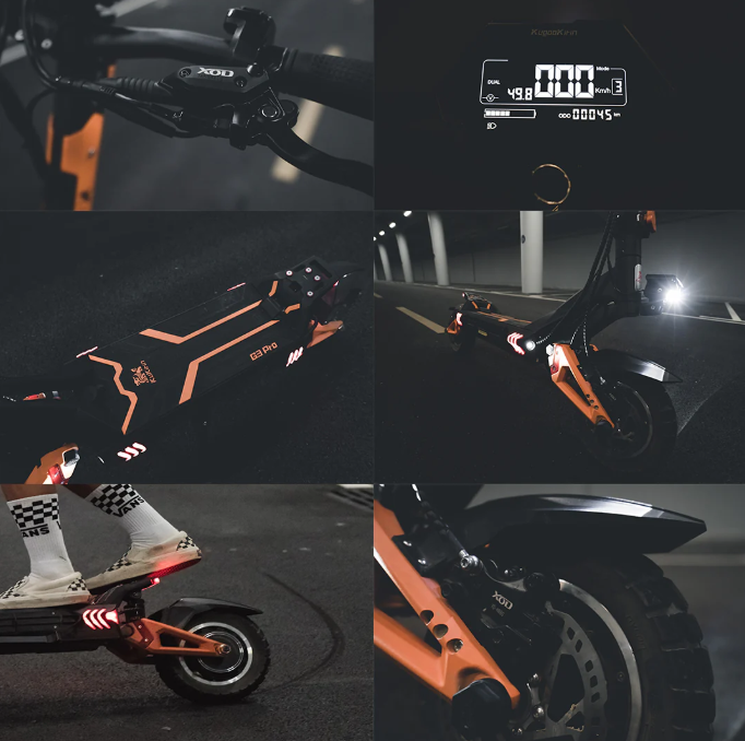 KuKirin G3 Pro Electric Scooter 2025 Version 52V 23Ah 1200W Dual