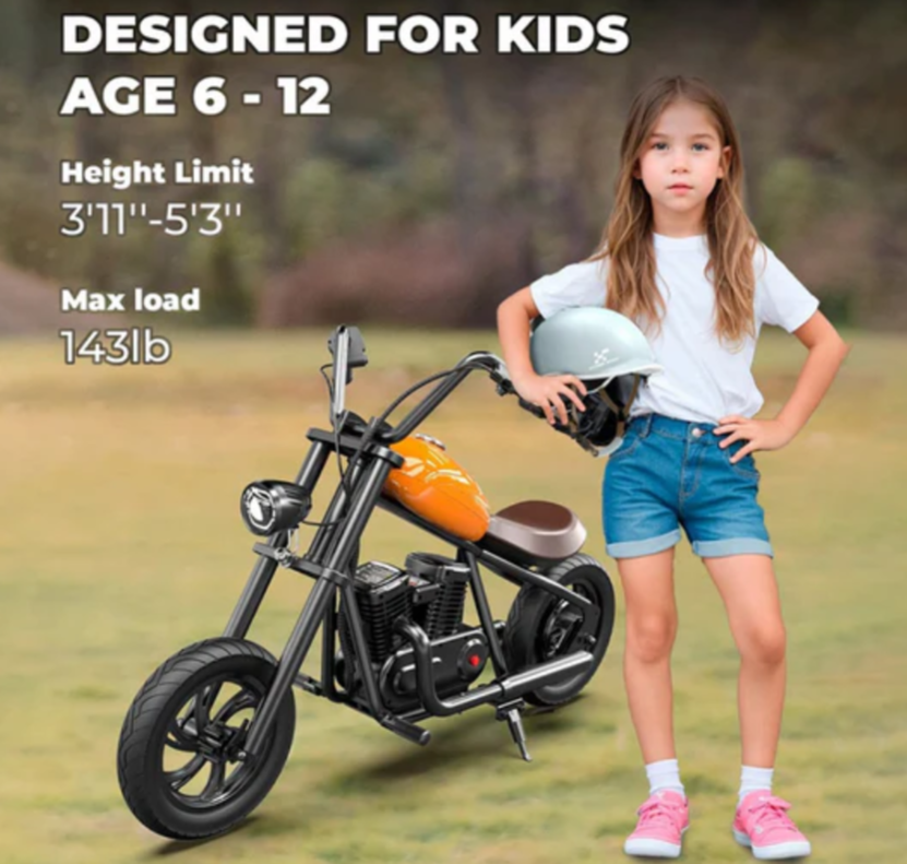Childrens Harley EL-MB03P E Bike Age 6-12 Years