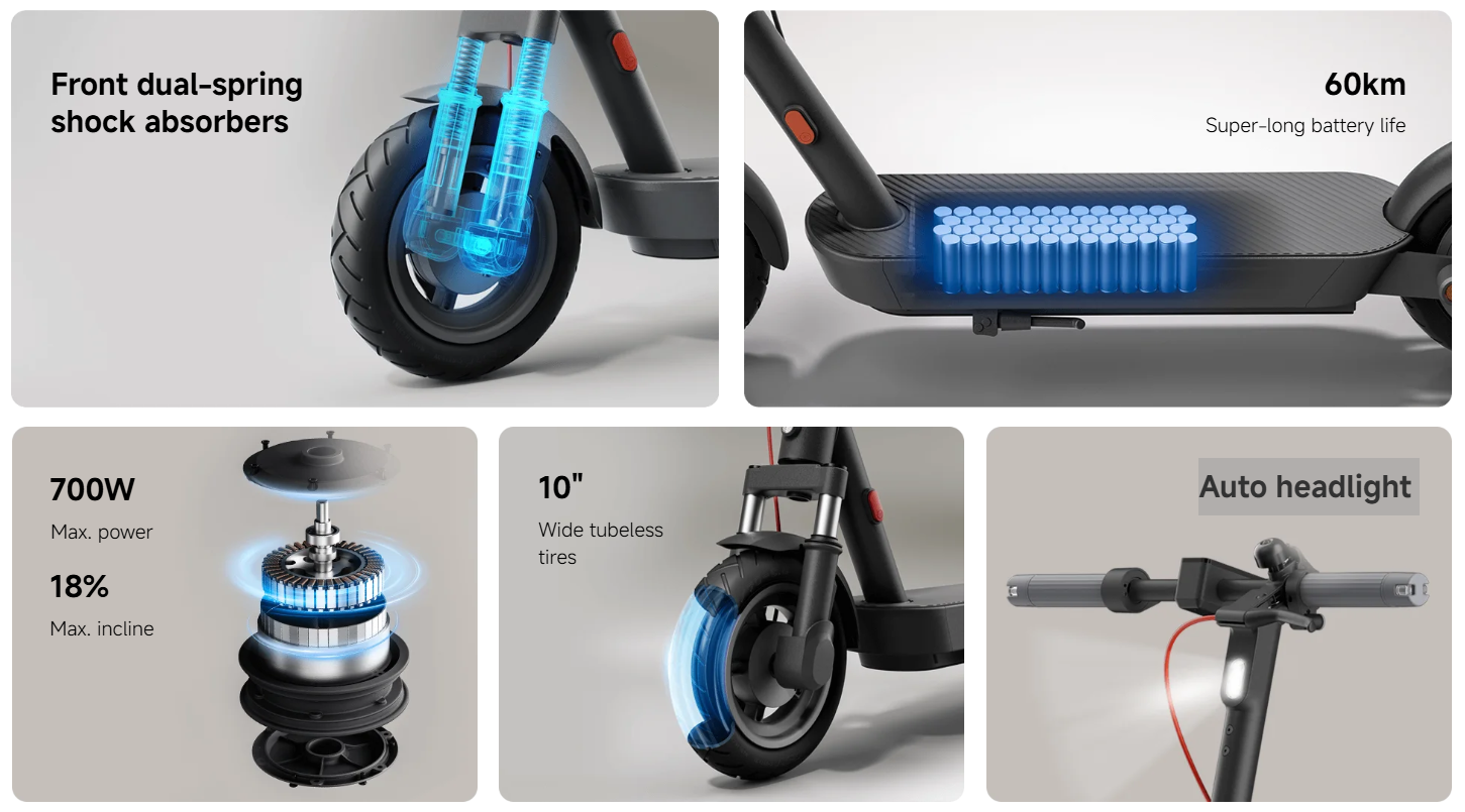 Xiaomi Electric Scooter 5 Max GL 60km Long Range Fast charging