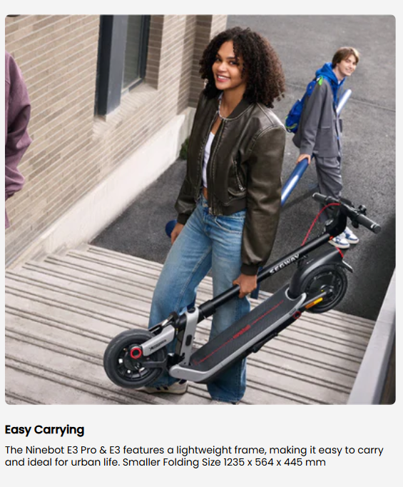 Segway Ninebot E3 Electric Scooter 32kmh Speed