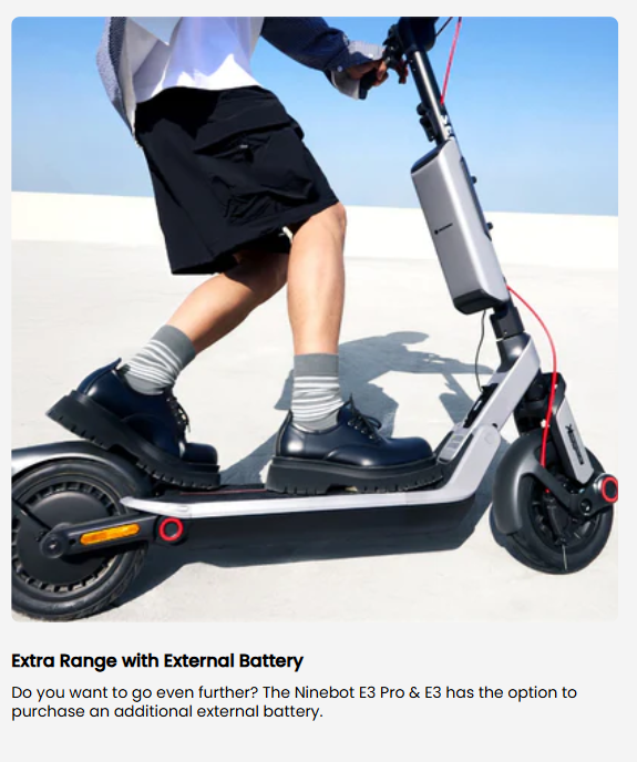 Segway Ninebot E3 Electric Scooter 32kmh Speed
