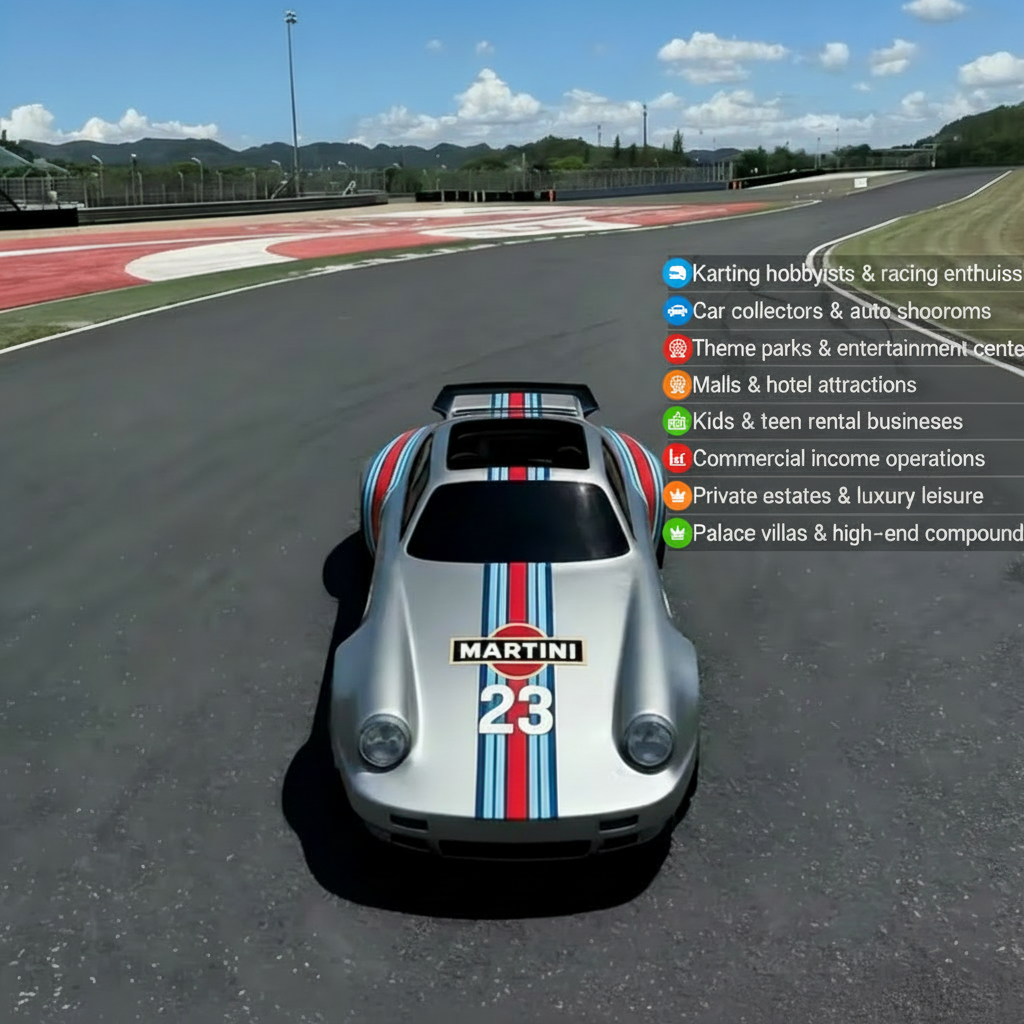 2026 New PORSHE DESIGN SPORTY ELECTRIC GOKART 40Km Range 80Kmh Top Speed