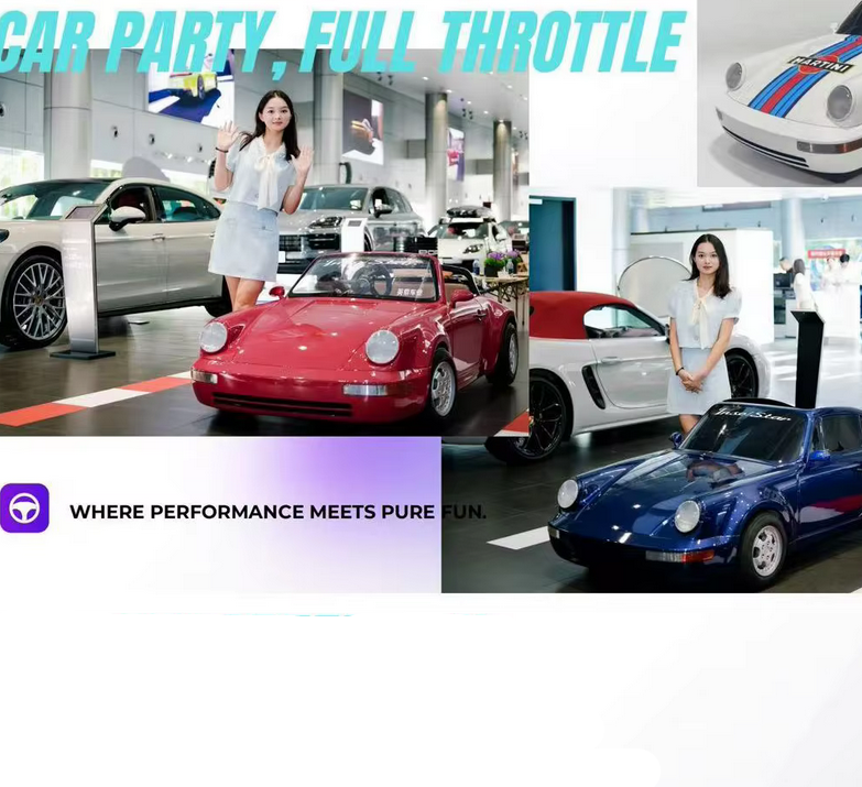 2026 New PORSHE DESIGN SPORTY ELECTRIC GOKART 40Km Range 80Kmh Top Speed