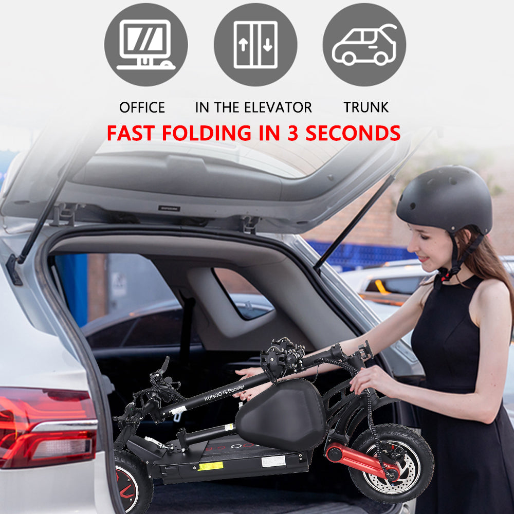 KUGOO G Booster OffRoad Electric Scooter with 1000W Dual motors 60kmh max speed 85km range