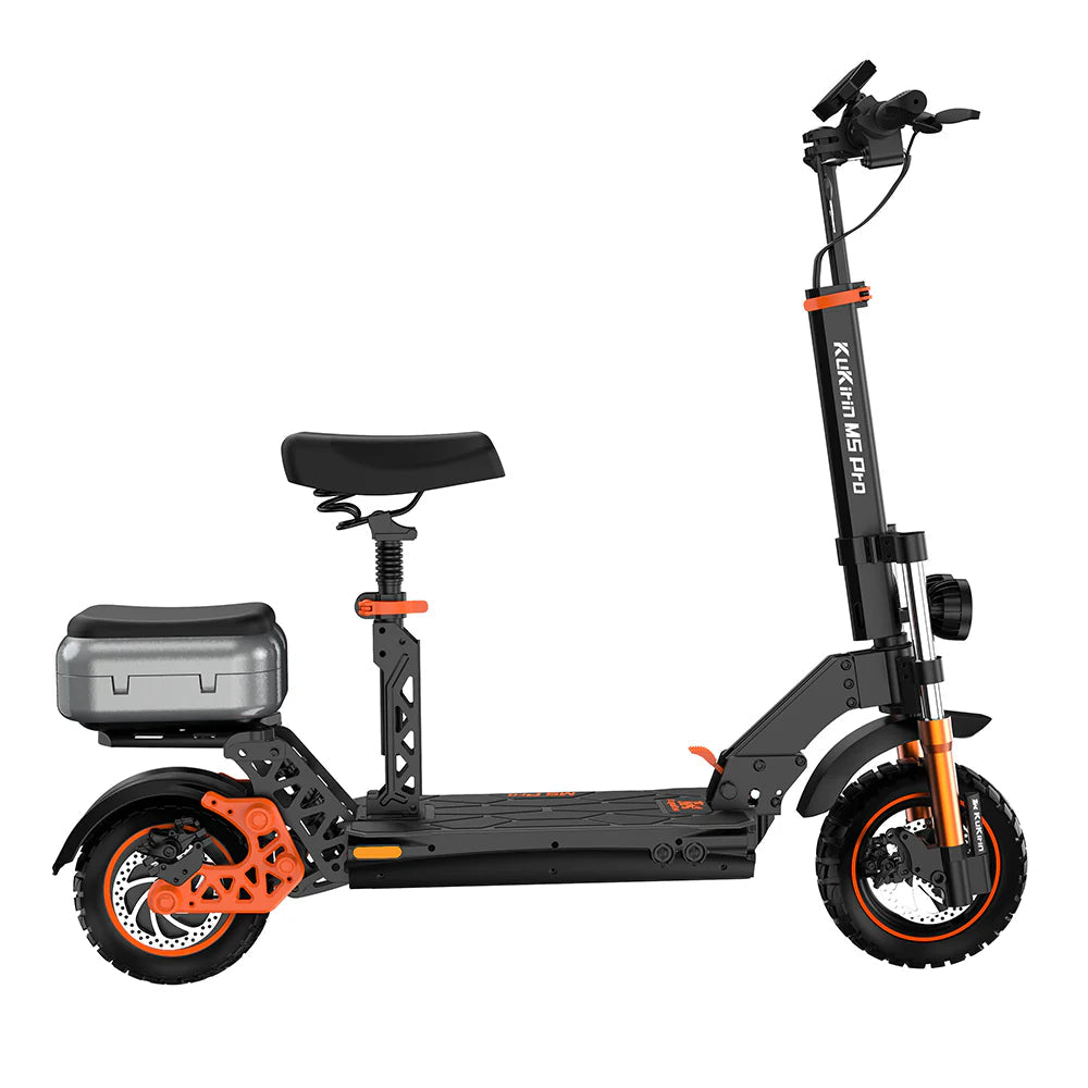 KUGOO KIRIN M5 Pro Electric Scooter 48V 20Ah 1200W max speed 52kmh Range 70Km with seat & luggage space