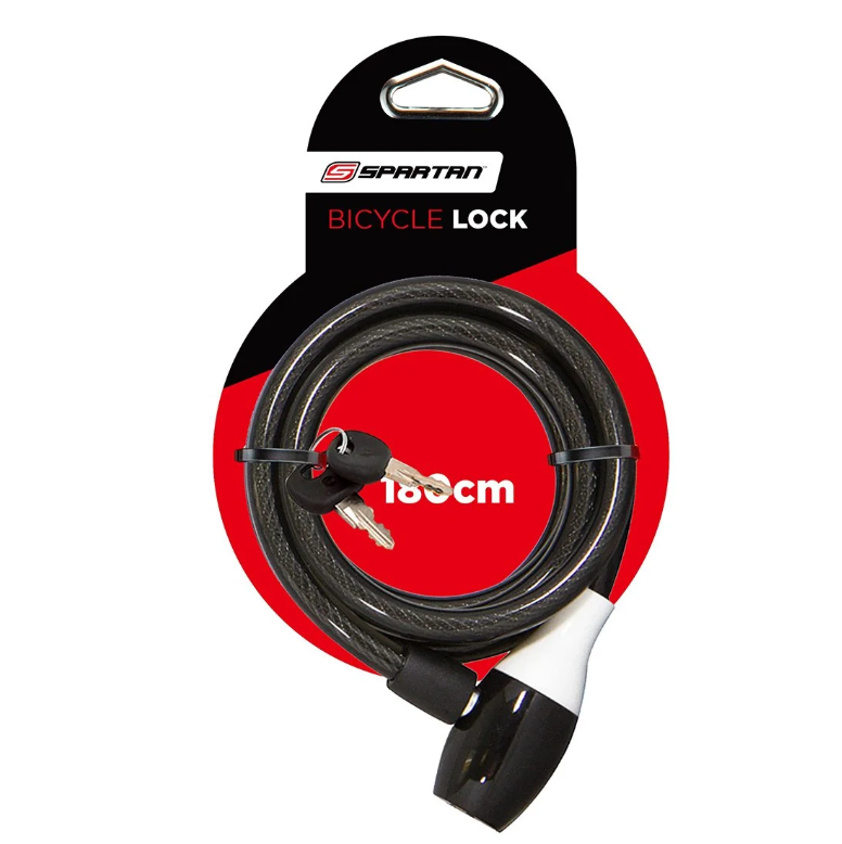 Spartan Cable Lock 180cm – Silver/Black