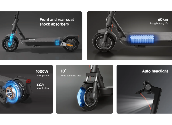 Xiaomi Electric Scooter 5 Pro 60km Long Range EABS Turning Lights