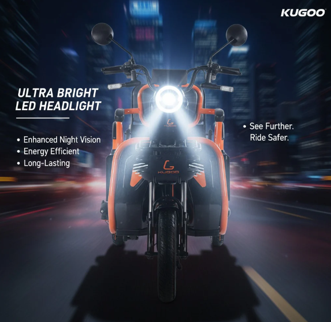 Kugoo T3 Electric Trike Hybrid Passenger & Cargo city use