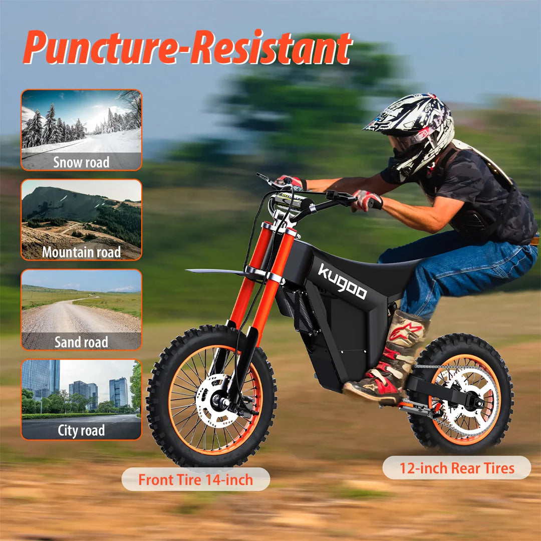 NEW 2025 Kugoo Wish 01 Electric Dirt Bike pit Bike 55Kmh 50km Range