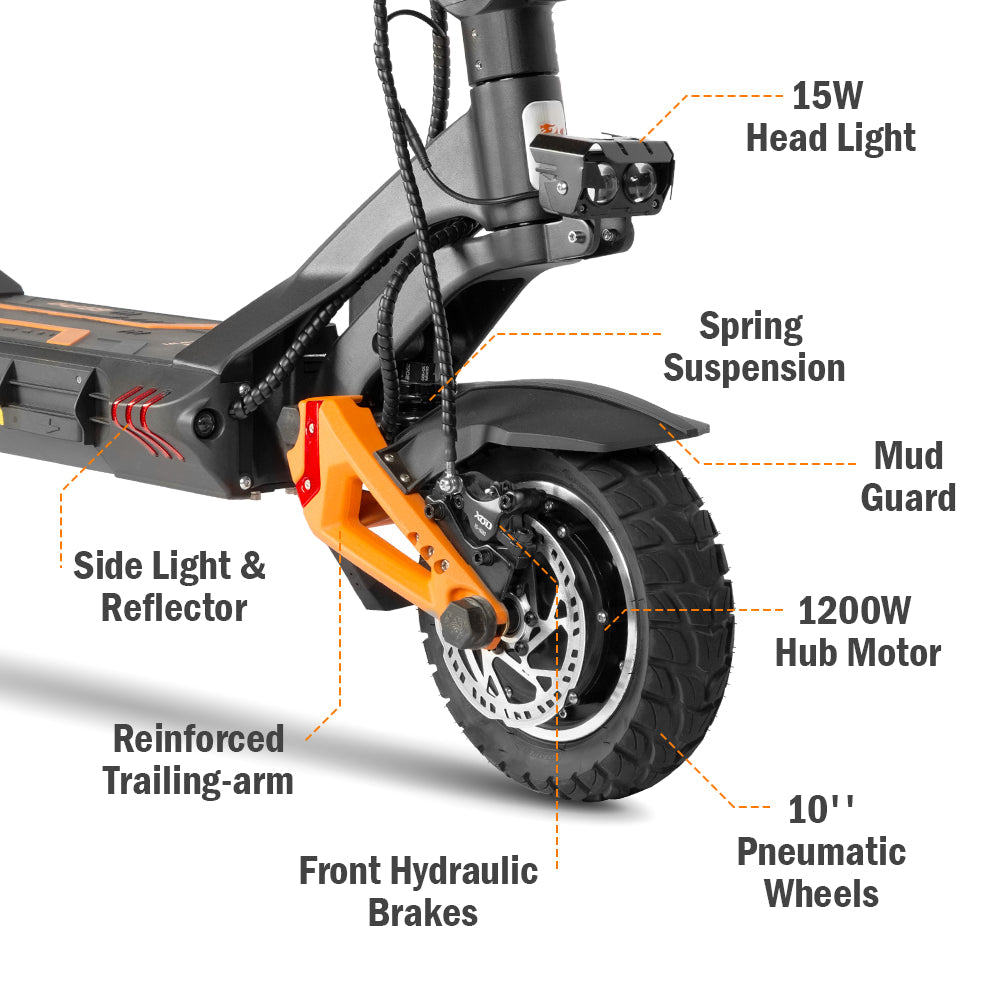 KuKirin G3 Pro Electric Scooter 2025 Version 52V 23Ah 1200W Dual