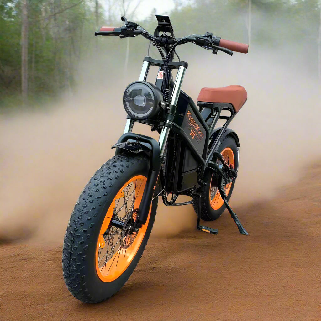 Kugoo Kirin V5 Fat Tire Electric Bike 20Ah 750W 50km Long Range high performance