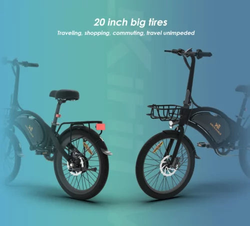 kugoo Kirin V1 Pro Electric bike 48v 25Ah 400W with Child carrying Rack & front Basket
