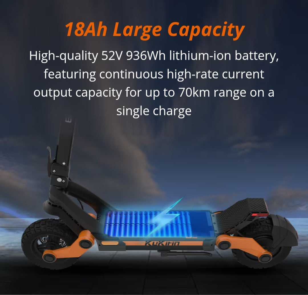 Kukirin G3 Electric Scooter -2025 New 48V 18Ah 1200W
