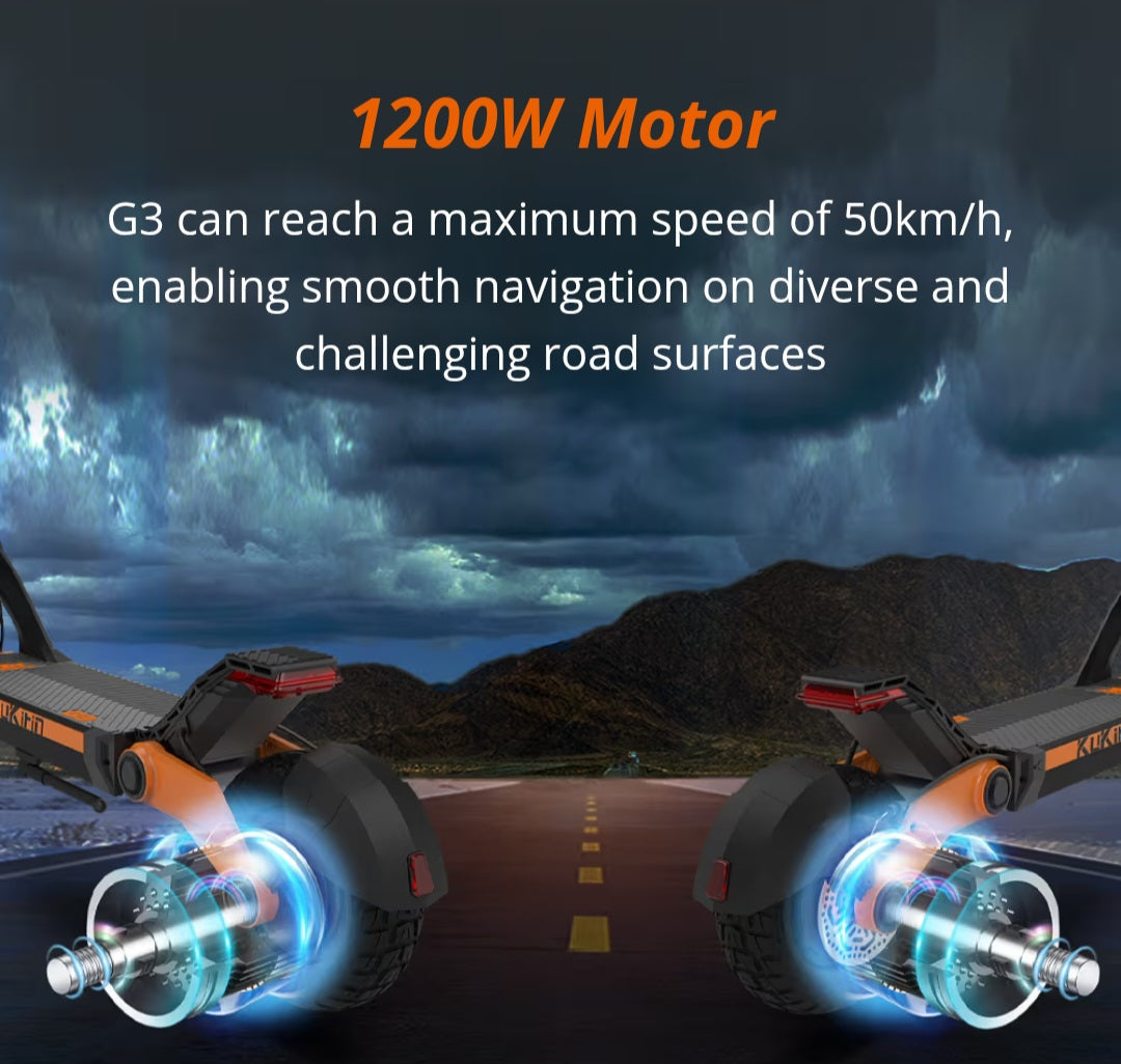 Kukirin G3 Electric Scooter -2025 New 48V 18Ah 1200W