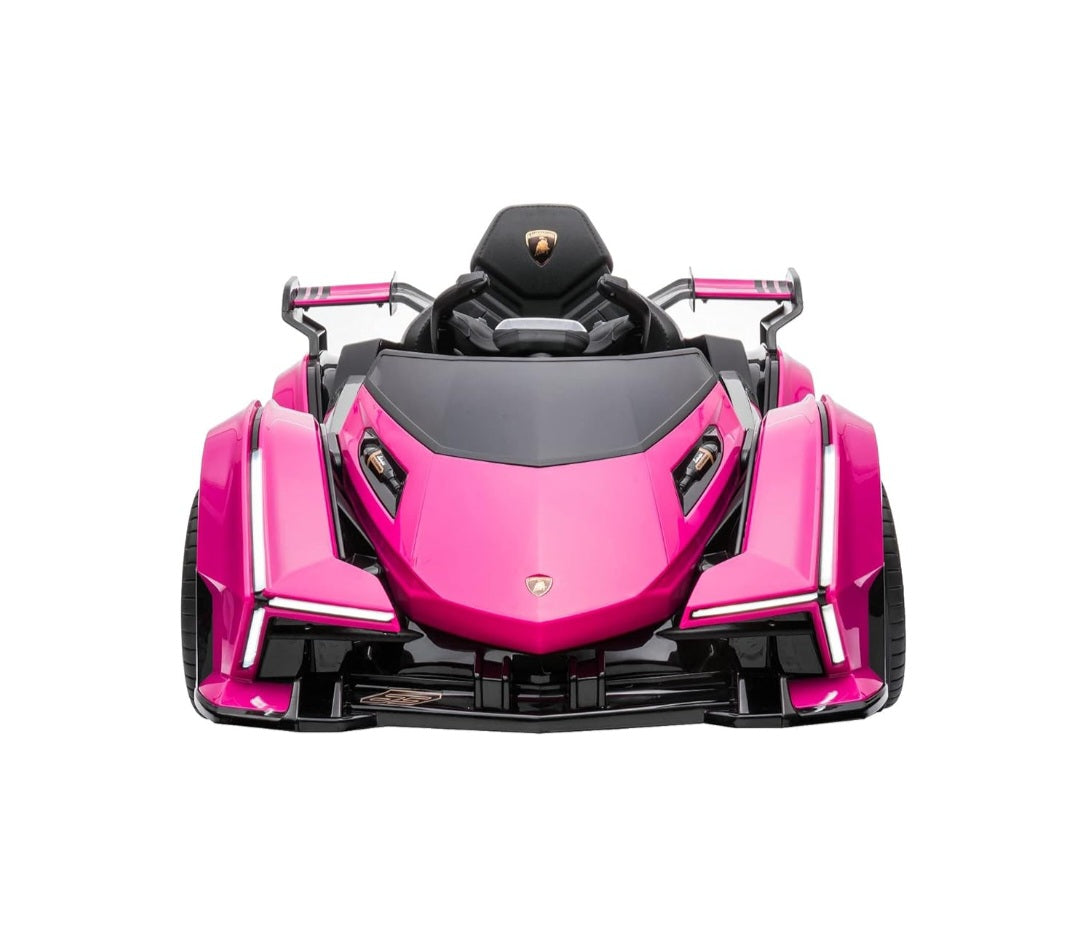 Lamborghini V12 Vision Gran Turismo Ride on Sports Car for Kids,Large Age 3-8