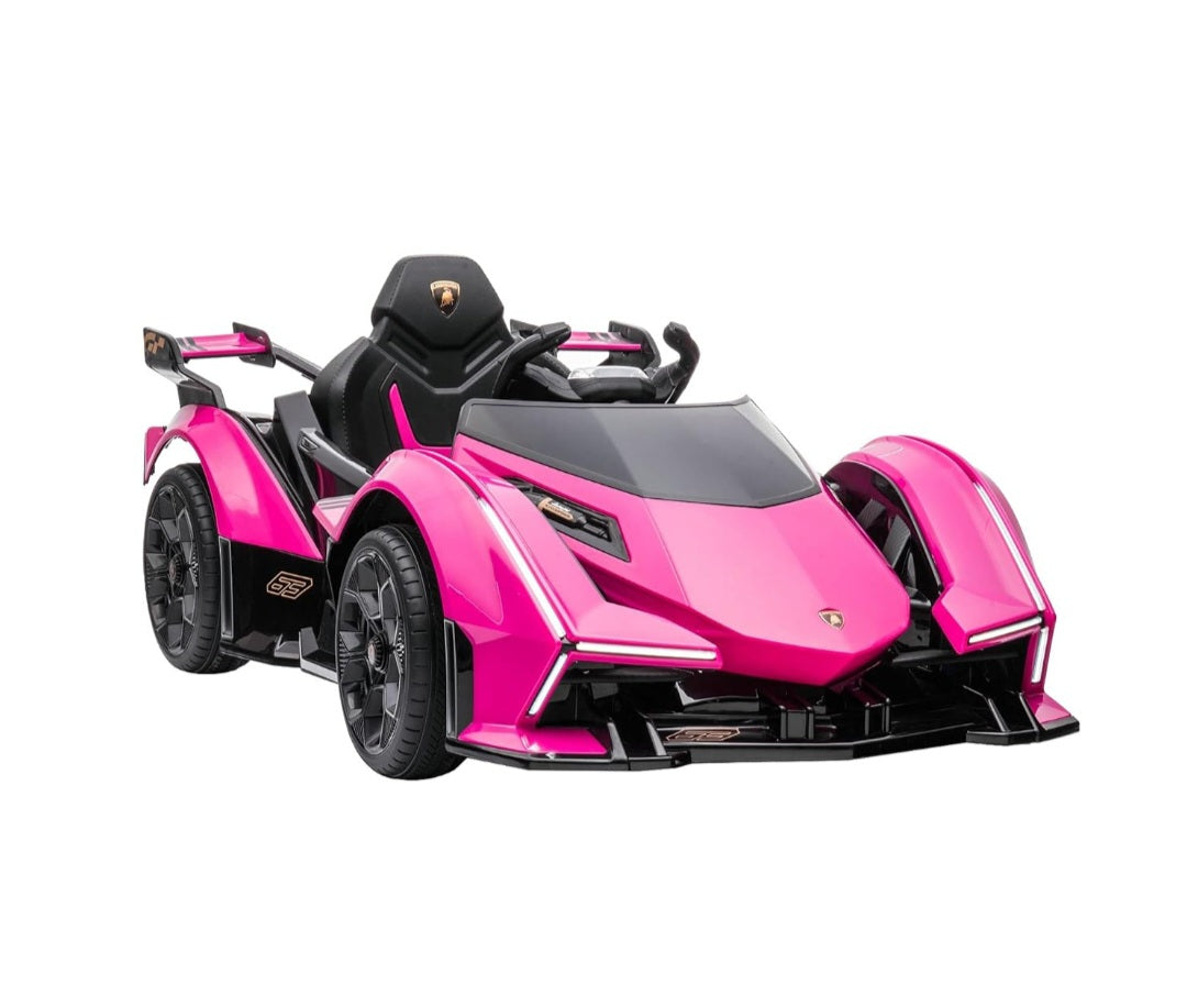 Lamborghini V12 Vision Gran Turismo Ride on Sports Car for Kids,Large Age 3-8
