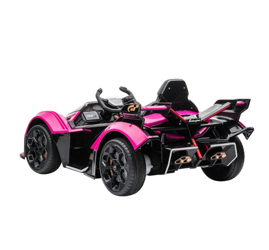 Lamborghini V12 Vision Gran Turismo Ride on Sports Car for Kids,Large Age 3-8