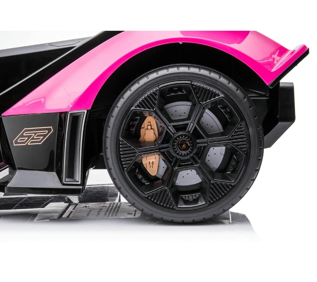 Lamborghini V12 Vision Gran Turismo Ride on Sports Car for Kids,Large Age 3-8