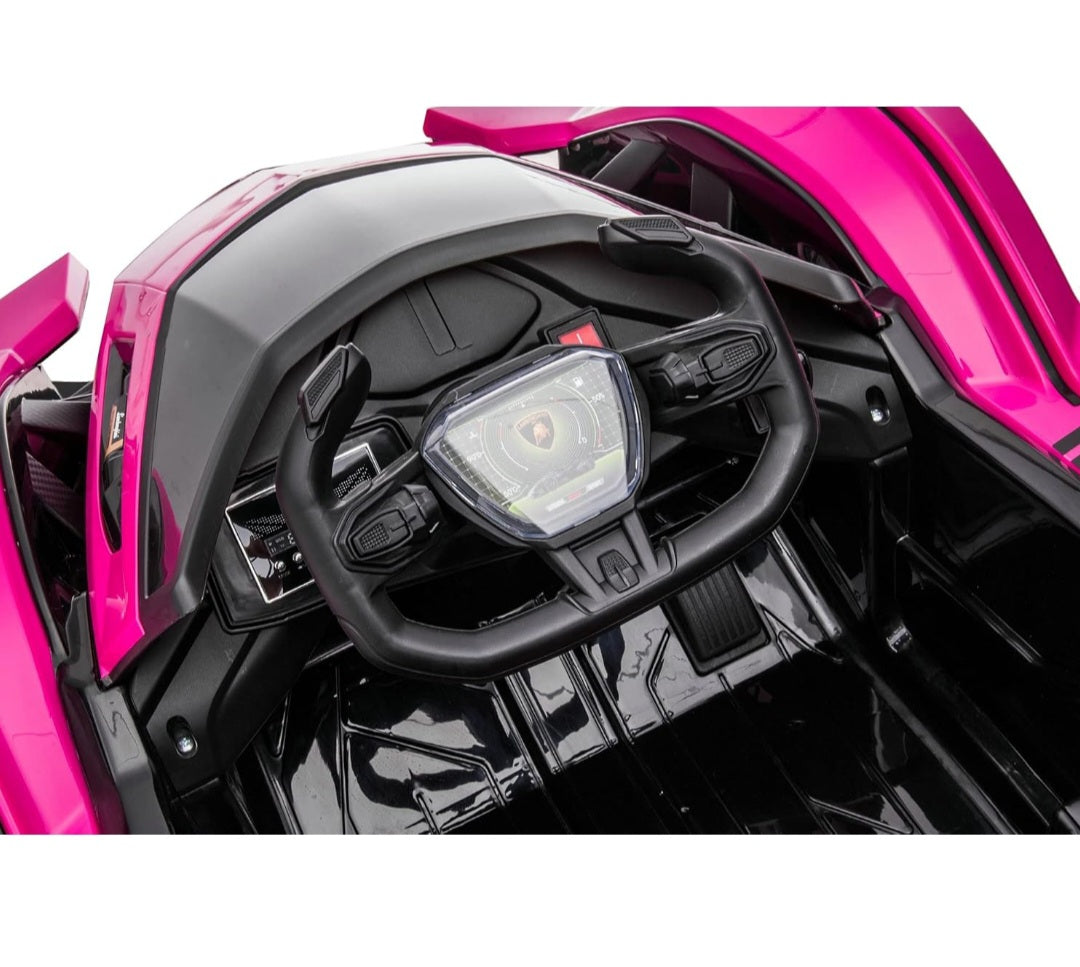 Lamborghini V12 Vision Gran Turismo Ride on Sports Car for Kids,Large Age 3-8