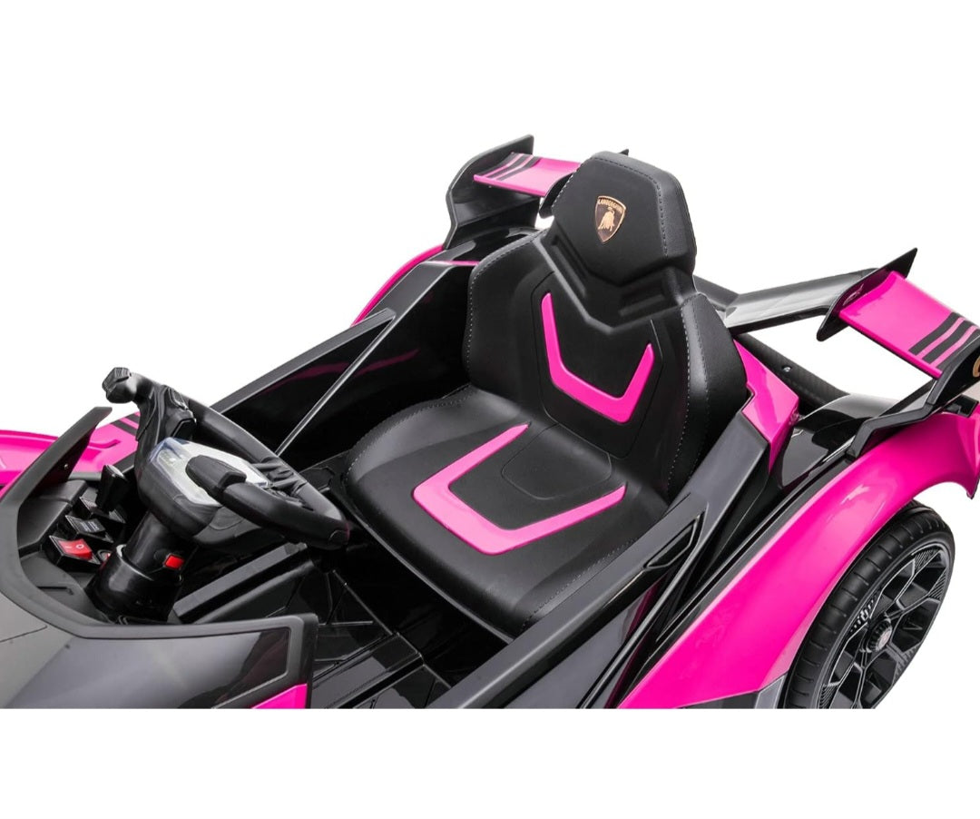 Lamborghini V12 Vision Gran Turismo Ride on Sports Car for Kids,Large Age 3-8