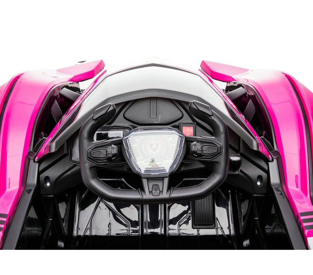Lamborghini V12 Vision Gran Turismo Ride on Sports Car for Kids,Large Age 3-8