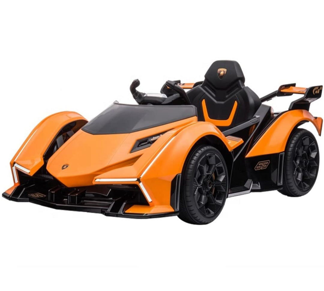 Lamborghini V12 Vision Gran Turismo Ride on Sports Car for Kids,Large Age 3-8