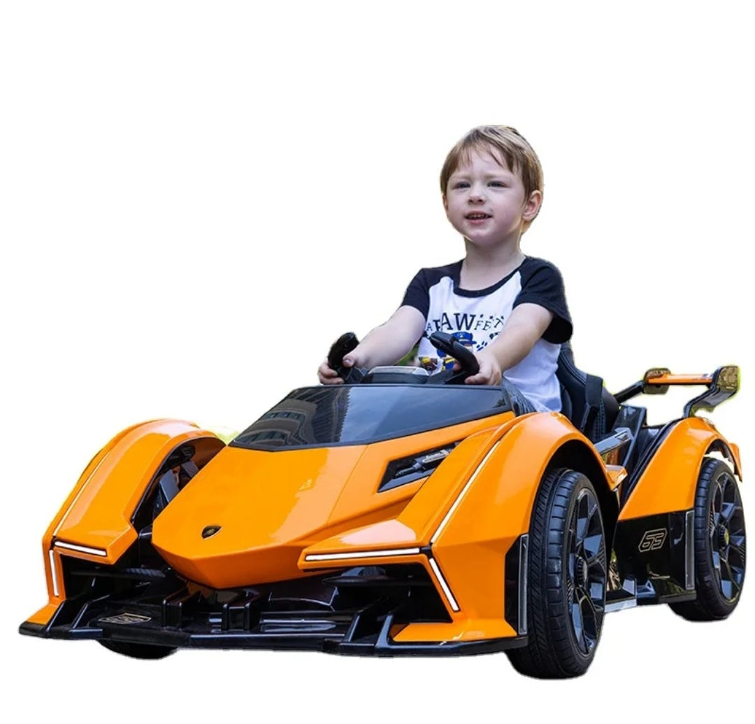 Lamborghini V12 Vision Gran Turismo Ride on Sports Car for Kids,Large Age 3-8