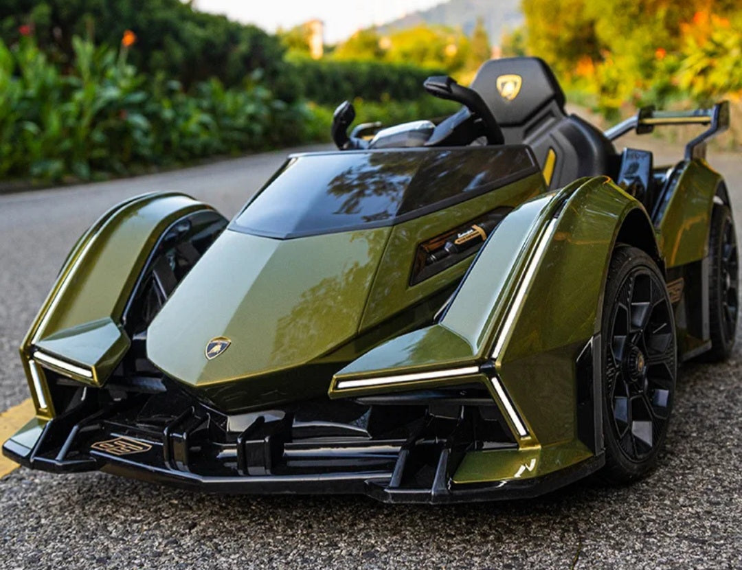 Lamborghini V12 Vision Gran Turismo Ride on Sports Car for Kids,Large Age 3-8