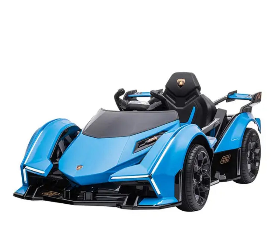 Lamborghini V12 Vision Gran Turismo Ride on Sports Car for Kids,Large Age 3-8