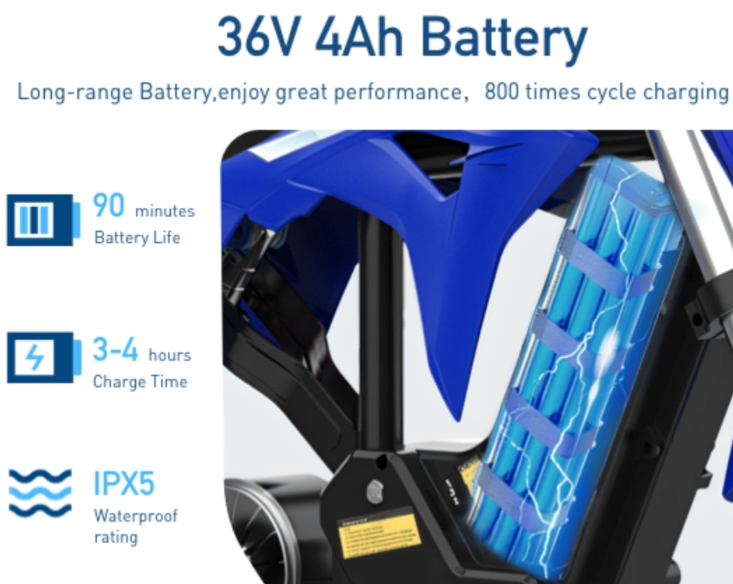 Hiboy DK1 Kids Electric Dirt Bike, 300W Off-Road Age 3-10